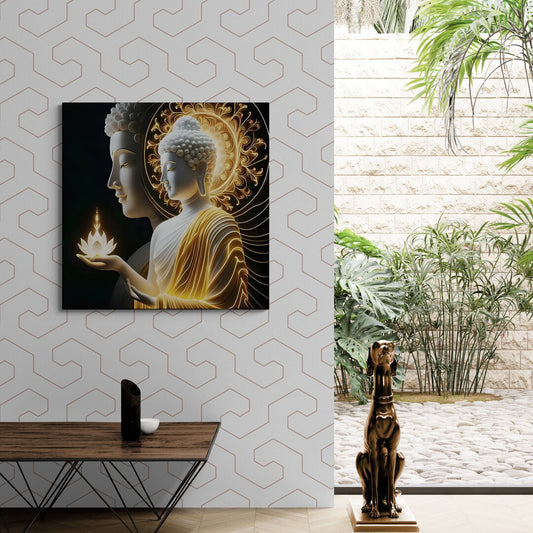 Gautam Buddha Canvas Wall Art (Nepali Favourite) – authentic Nepali product available in the UK