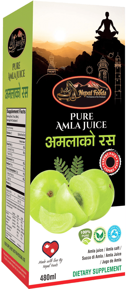 PURE AMLA JUICE 480ml – authentic Nepali product available in the UK
