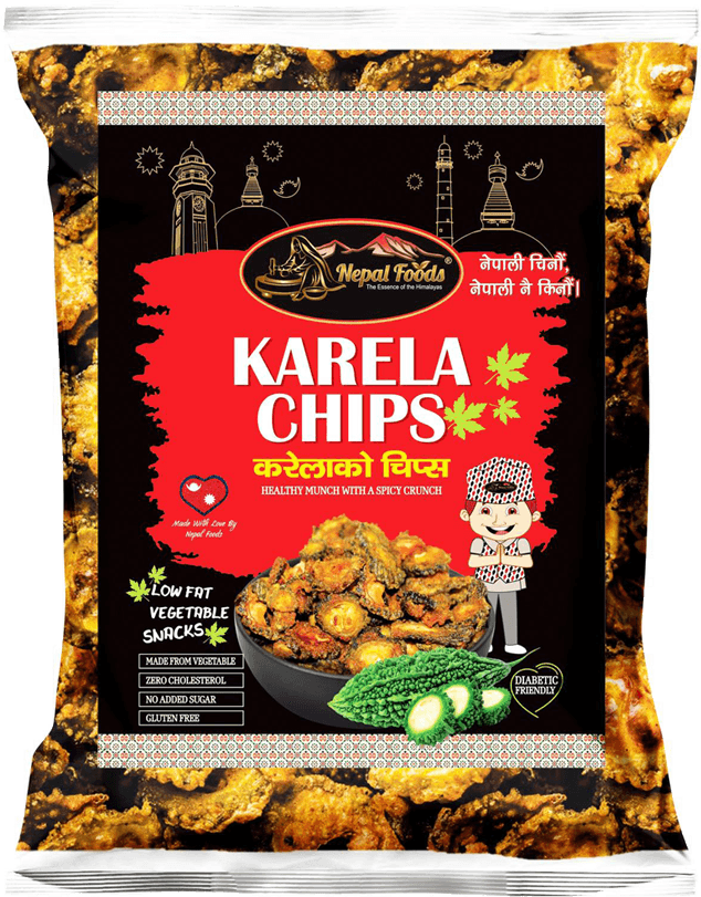 KARELA CHIPS 50G – authentic Nepali product available in the UK