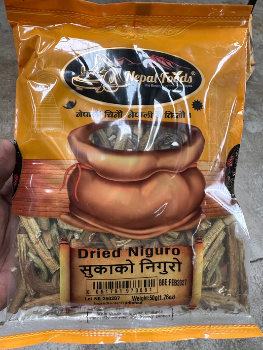 Dry Niguro Sag – authentic Nepali product available in the UK