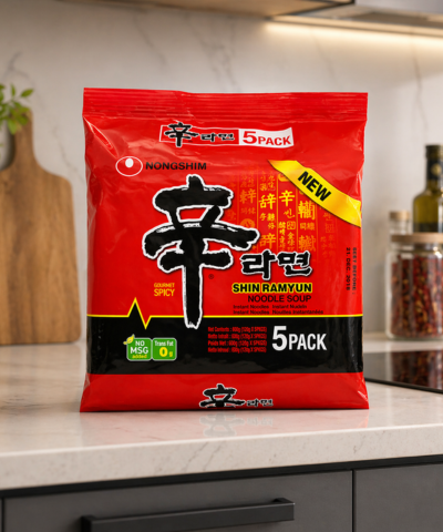 Nongshim Shin Ramyun – 5 Pack | Korean Spicy Noodles | Buy in UK