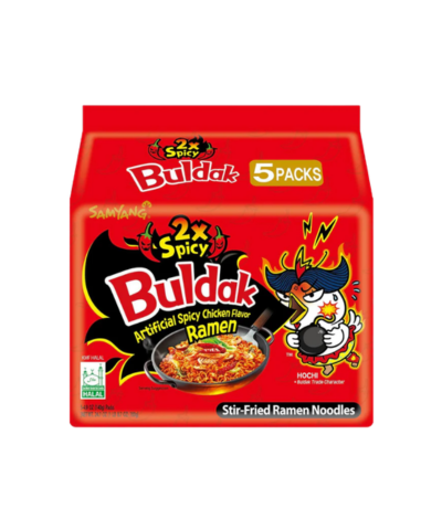 Samyang Buldak 2x Spicy Noodles 5 Pack – Red | Buy in UK
