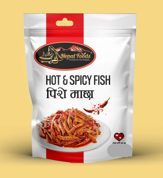 Hot and spicy Fish 90g (15g x 6 packets) – authentic Nepali product available in the UK