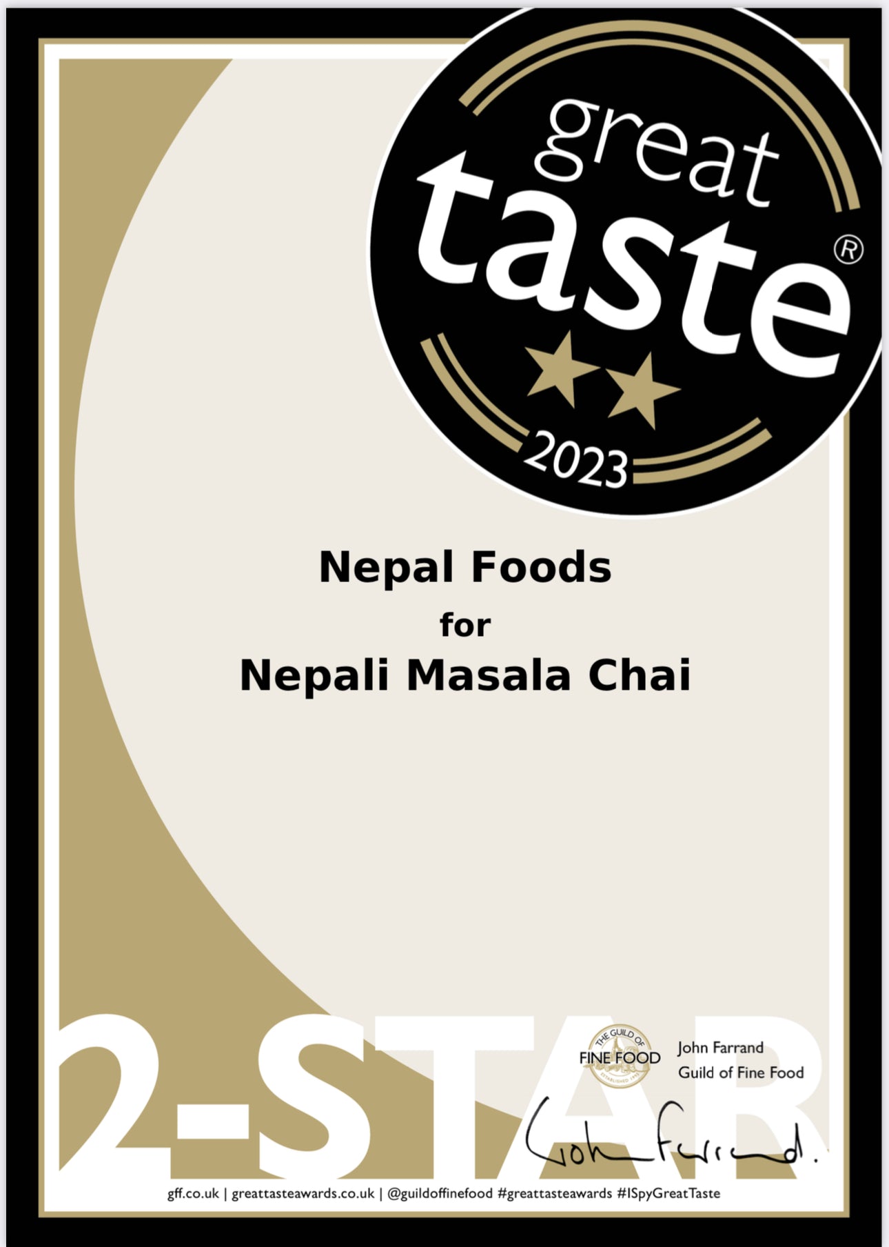 Nepali Masala chai 200g (10's) (Great Taste Award ⭐️⭐️Winner) image 2