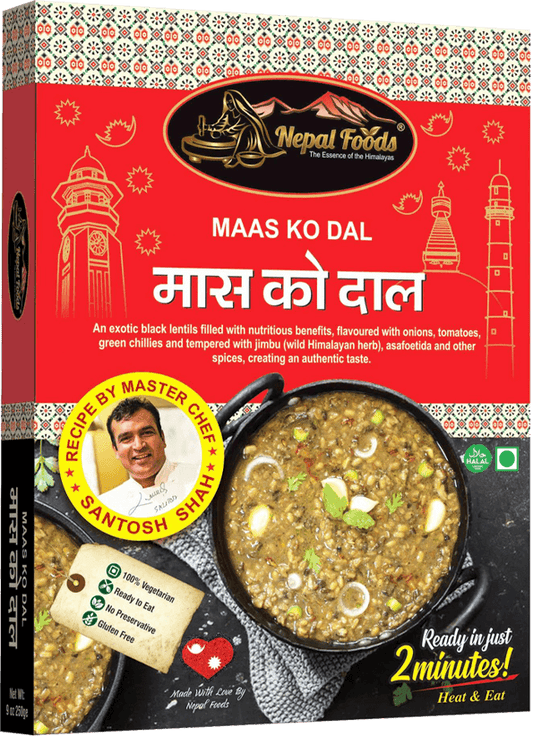 Heat & Eat Nepali Mas Ko Dal (Black Lentil Curry) – authentic Nepali product available in the UK