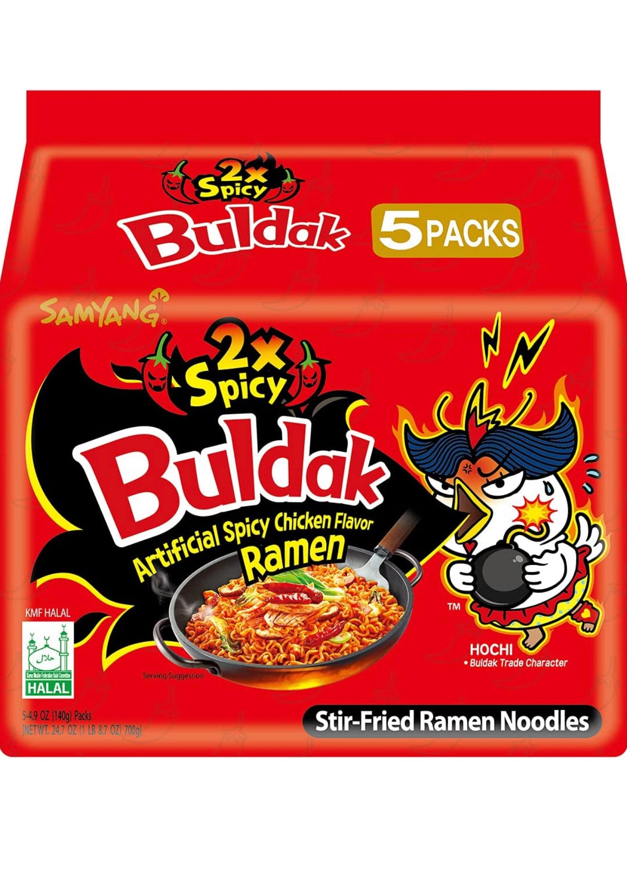 Samayang Buldok (2x Spicy) (5Pack) (Red) image 0