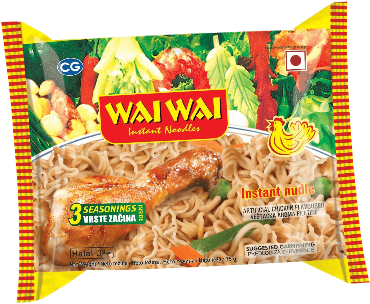 WAI WAI CHICKEN 70g image 0