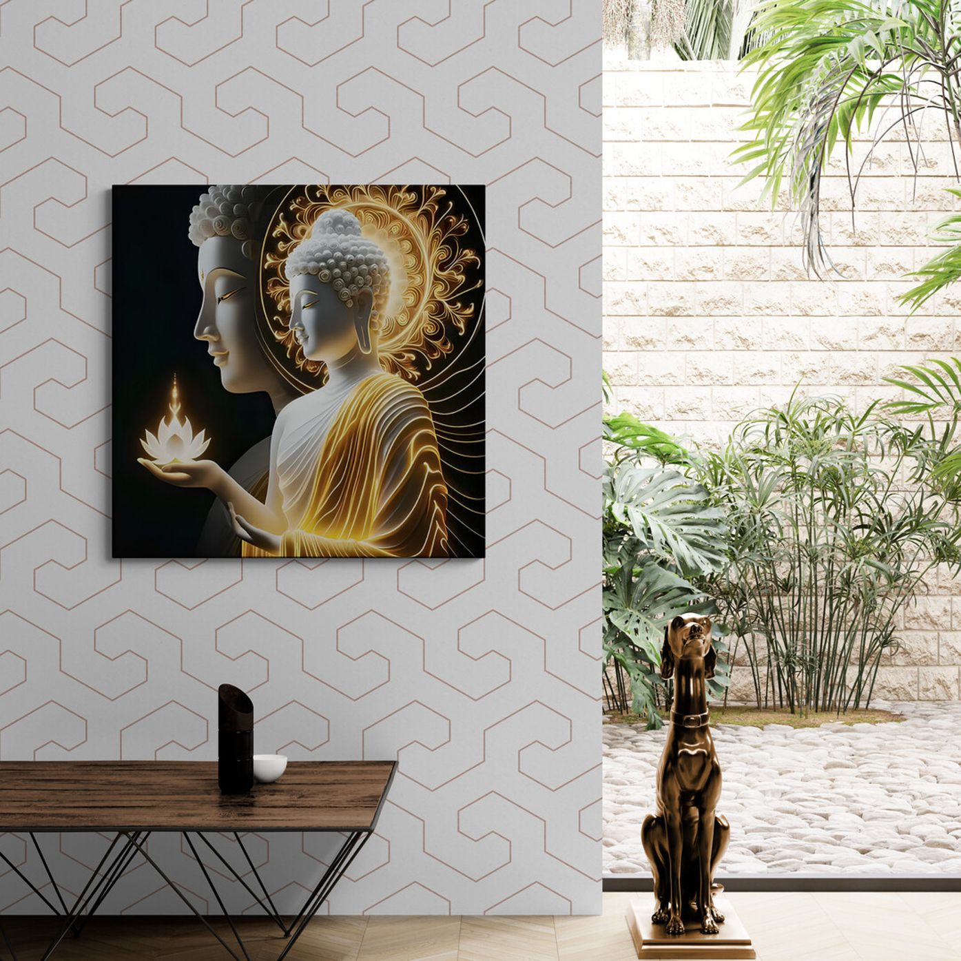Gautam Buddha Canvas Wall Art (Nepali Favourite) – authentic Nepali product available in the UK