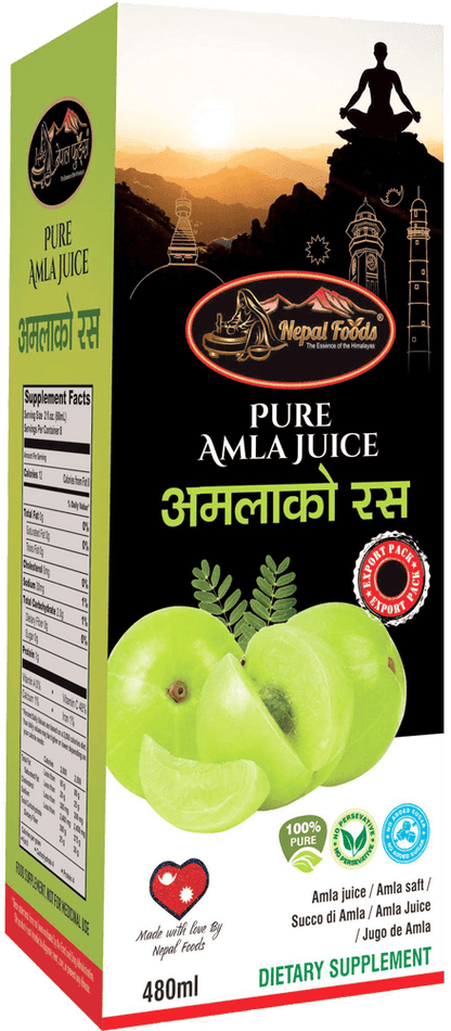 PURE AMLA JUICE 480ml – authentic Nepali product available in the UK