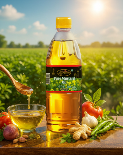 PURE MUSTARD OIL 1LTR image 1