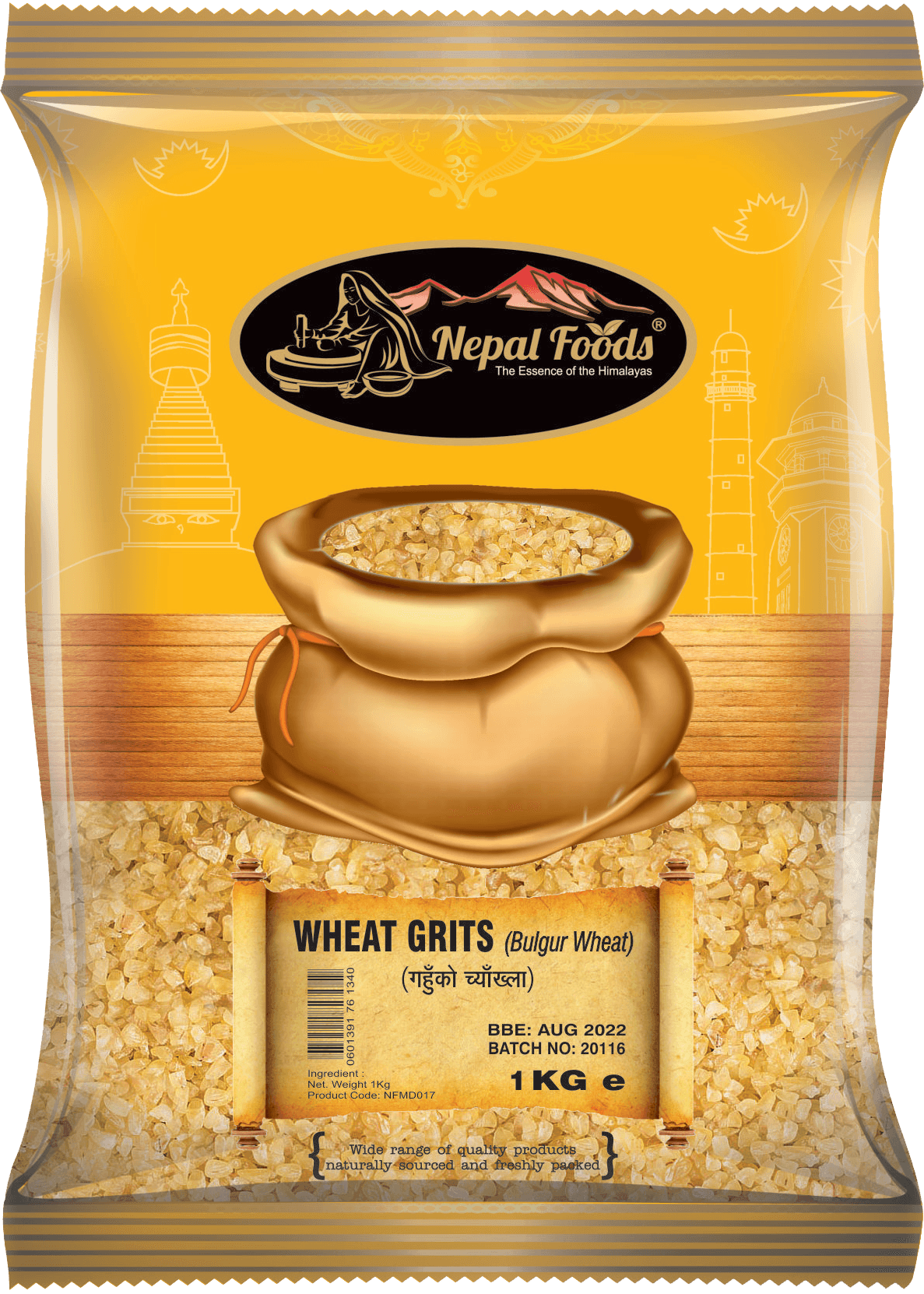WHEAT GRIT 1kg image 0