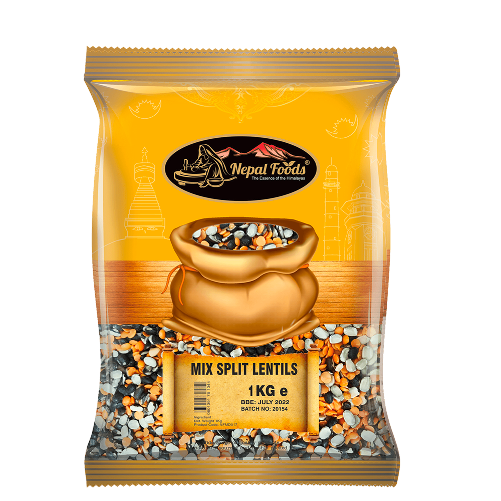 MIXED LENTILS 1kg – authentic Nepali product available in the UK