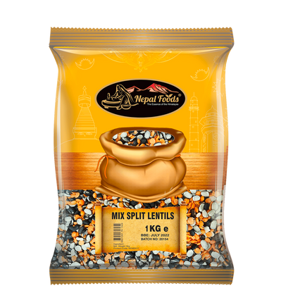 MIXED LENTILS 1kg – authentic Nepali product available in the UK