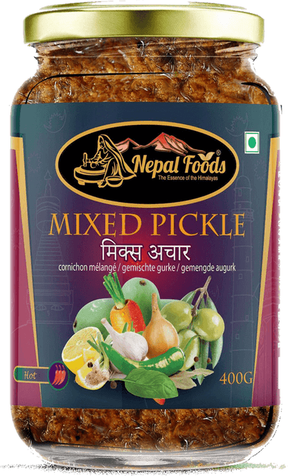 MIXED PICKLE 400g – authentic Nepali product available in the UK