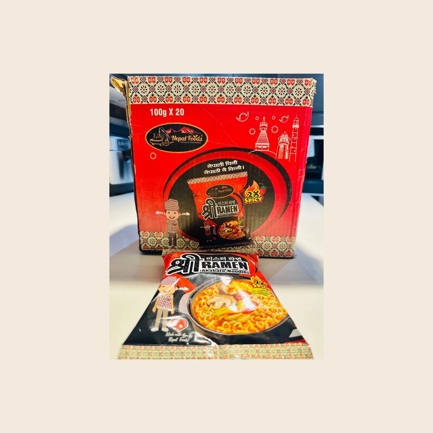Shree Ramen Akbare Noodles Box 100g x 20