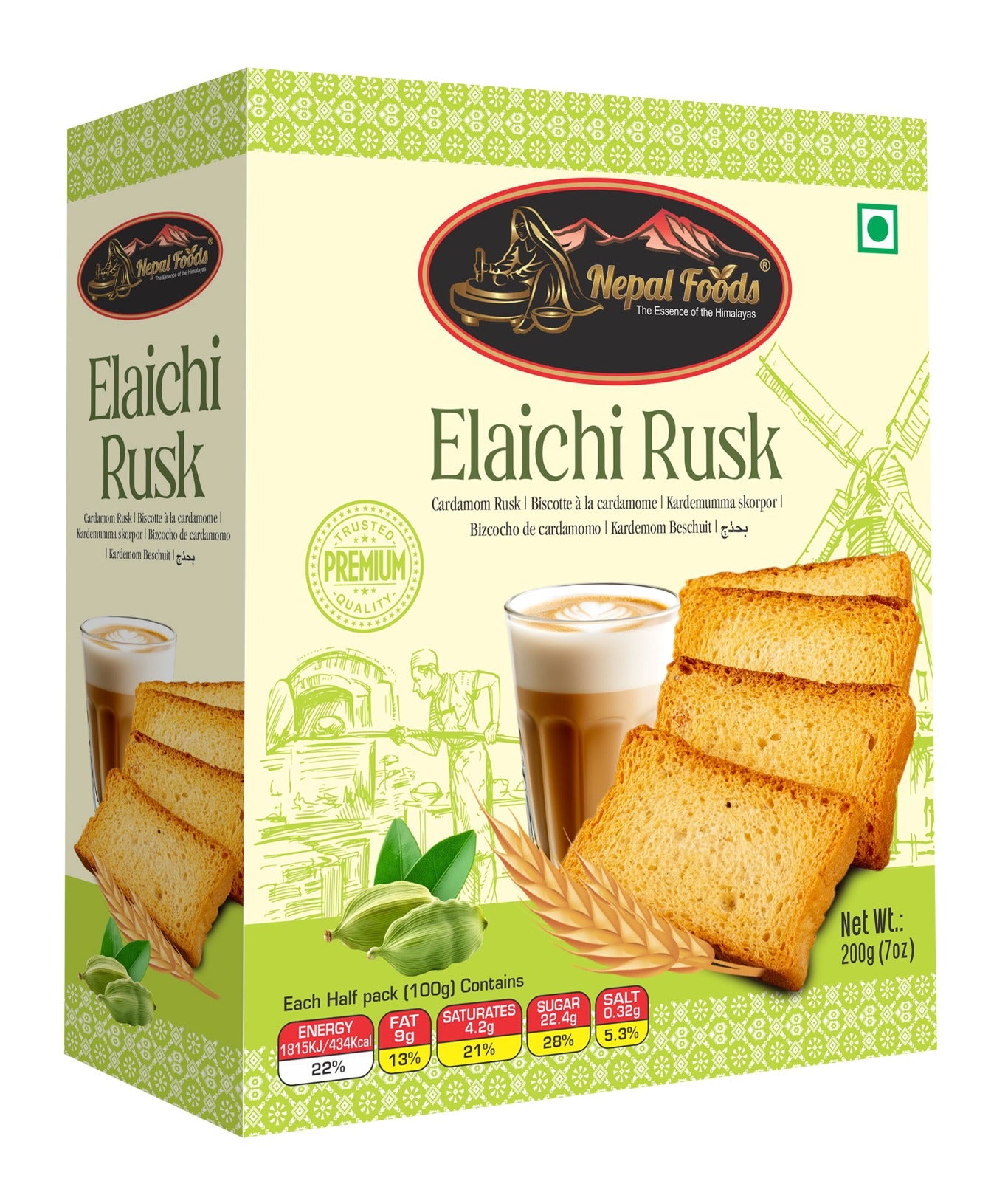 Elaichi Rusk 200g – authentic Nepali product available in the UK
