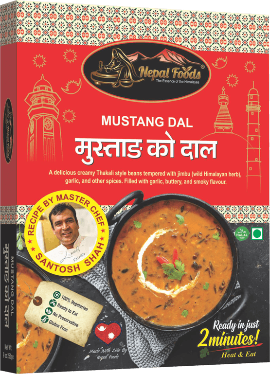 HEAT AND EAT MUSTANG DAL 250G – authentic Nepali product available in the UK