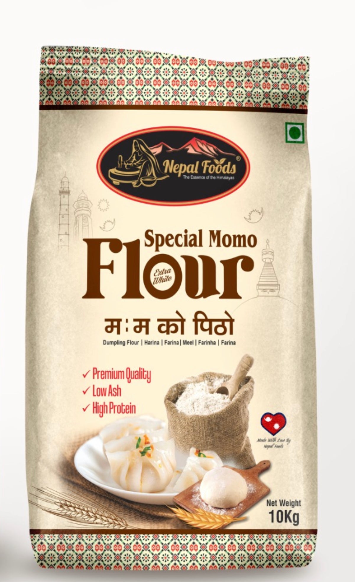 Momo Flour 10kg. Special MOMO Flour (Maida)  image 0