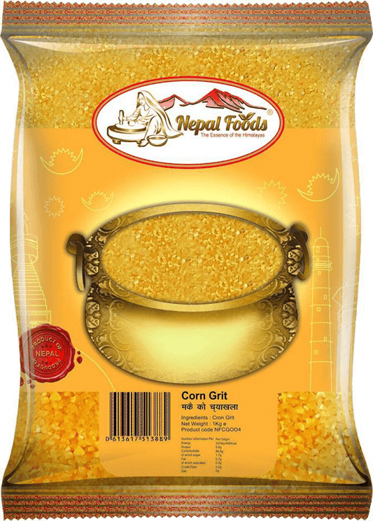 CORN GRIT YELLOW 2lbs – authentic Nepali product available in the UK