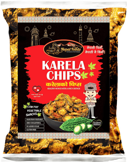 KARELA CHIPS 50G – authentic Nepali product available in the UK