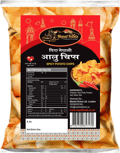PIRO POTATO CHIPS 200g (Spicy) – authentic Nepali product available in the UK