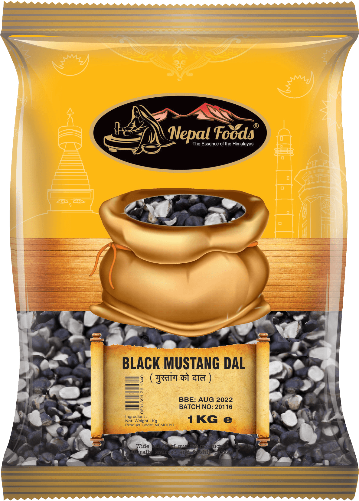MUSTANG DAL BLACK 2lb – authentic Nepali product available in the UK