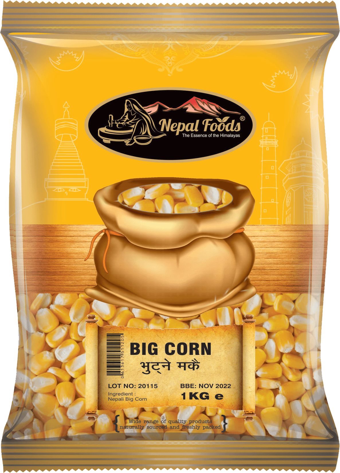 BIG CORN 1kg – authentic Nepali product available in the UK
