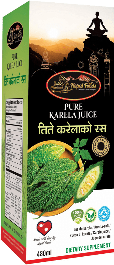 PURE KARELA JUICE 480ml – authentic Nepali product available in the UK