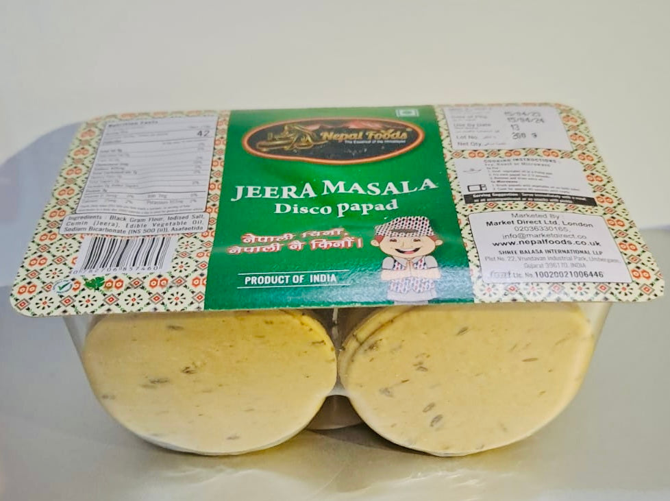 Jeera Masala Papad (Coin Papad) – authentic Nepali product available in the UK
