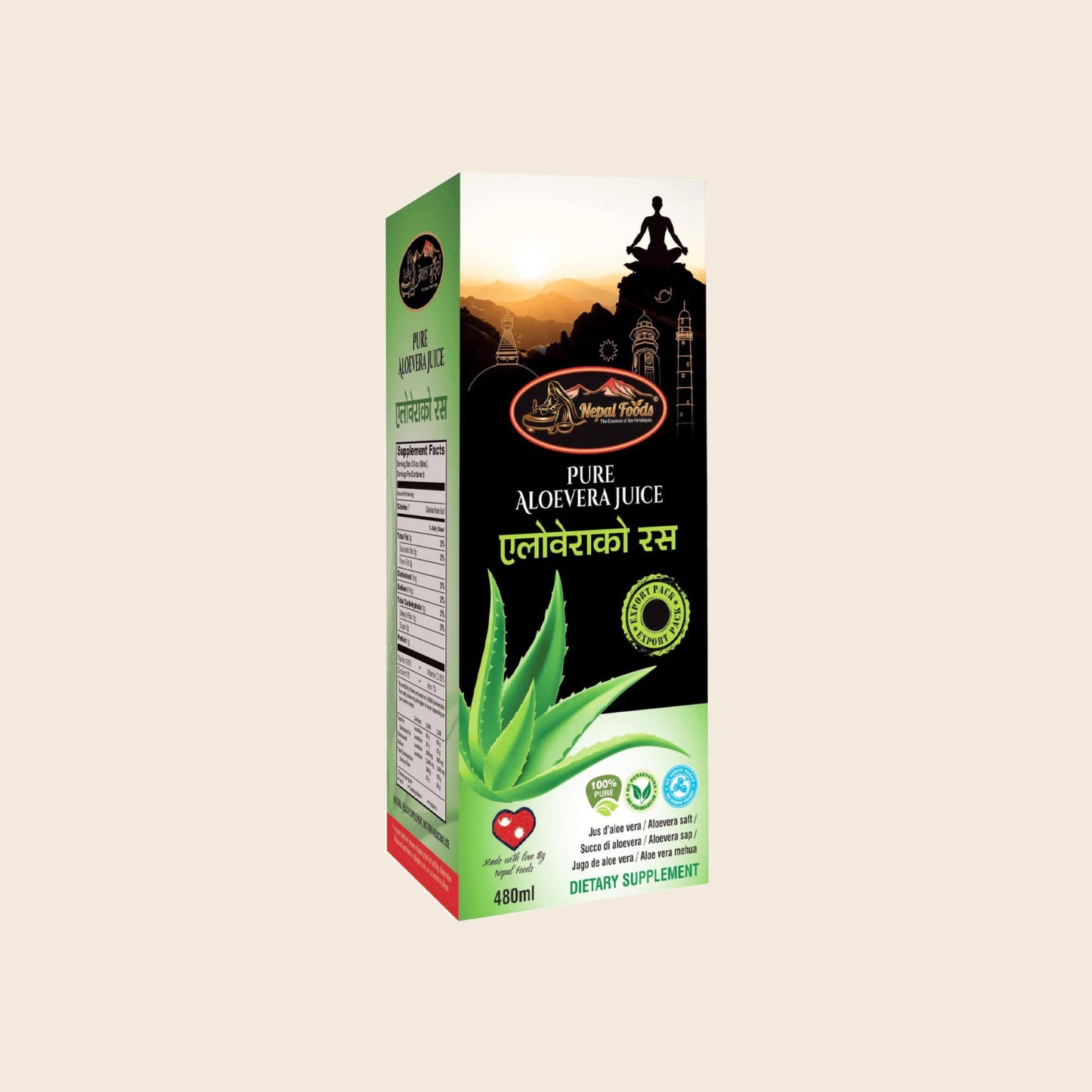 PURE ALOE VERA JUICE 480ml