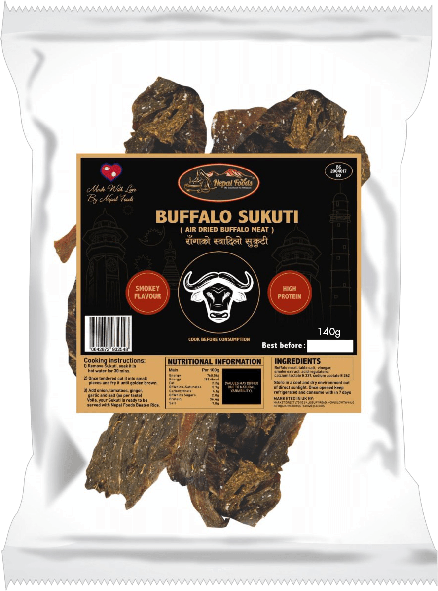 Buff Sukuti 140g – authentic Nepali product available in the UK