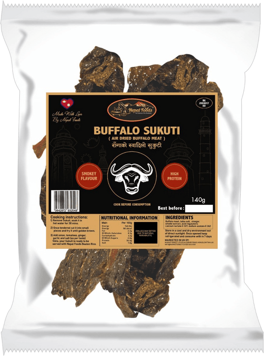 Buff Sukuti 140g – authentic Nepali product available in the UK