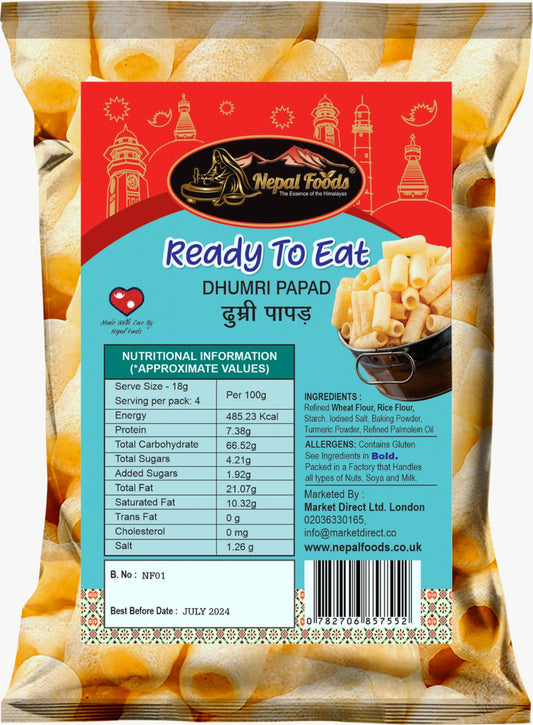 Ready to Eat Dhumri Papad – authentic Nepali product available in the UK