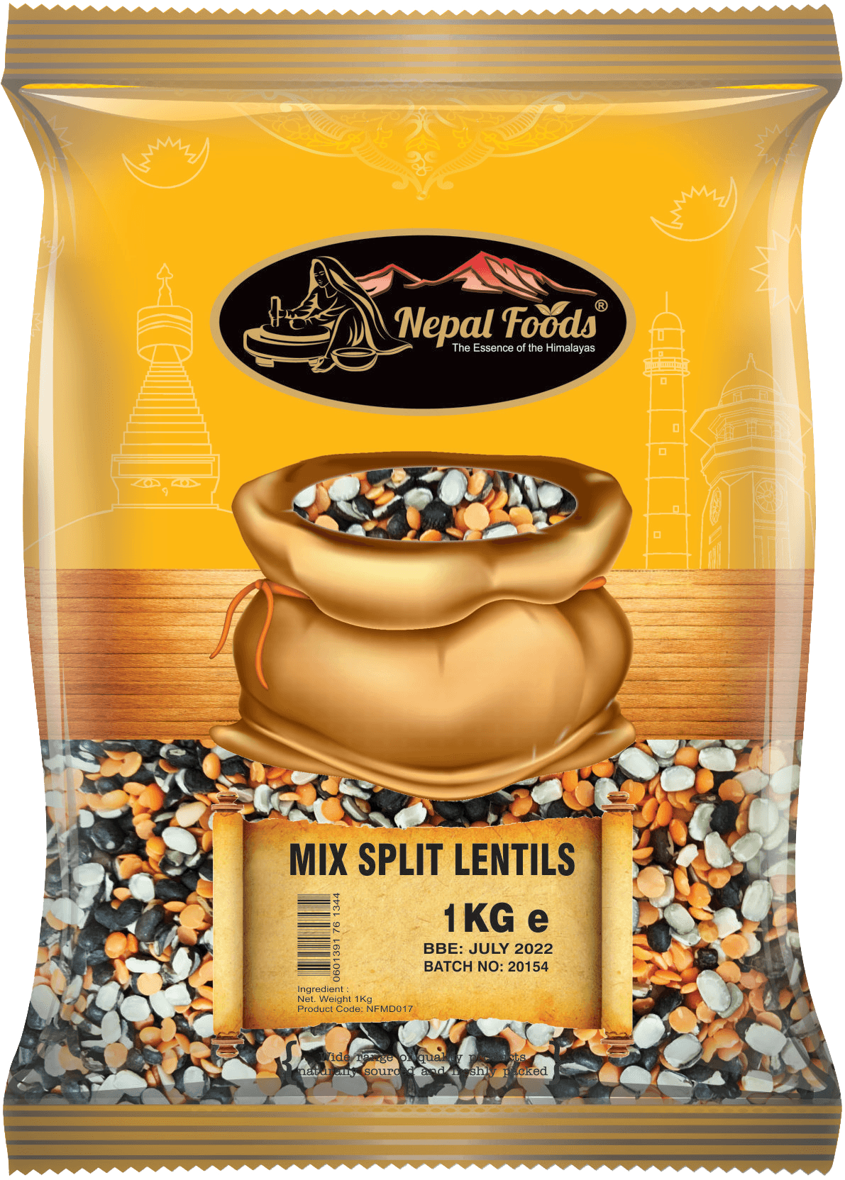 MIXED LENTILS 1kg image 0