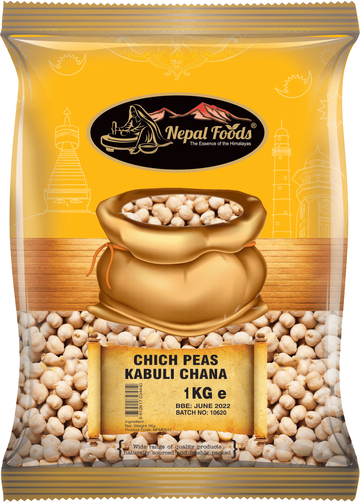 CHICK PEAS 1kg – authentic Nepali product available in the UK