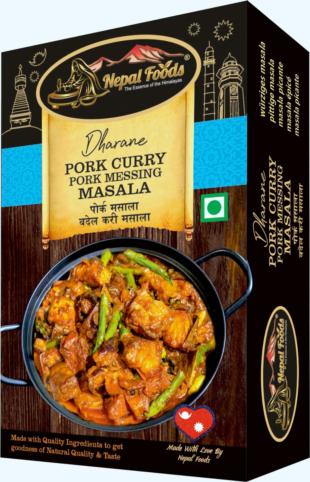Pork Curry/ Pork Messing Masala 80g – authentic Nepali product available in the UK
