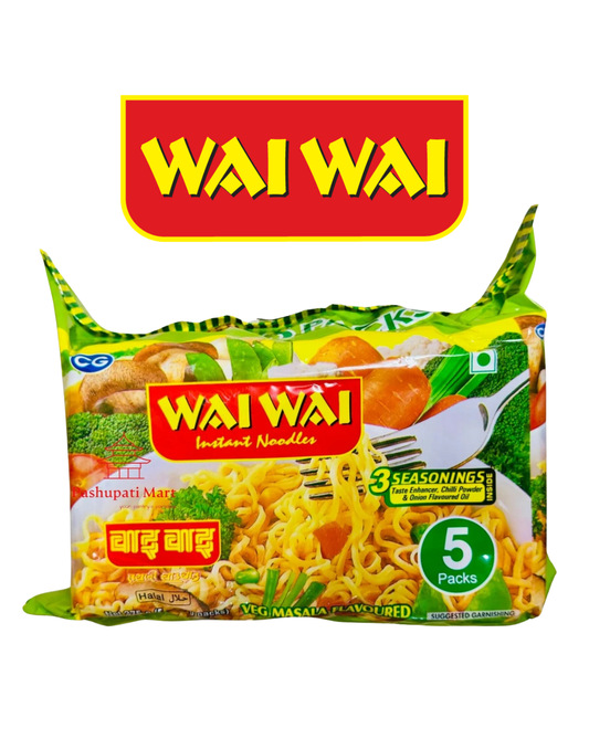 WAI WAI VEG X5 – authentic Nepali product available in the UK