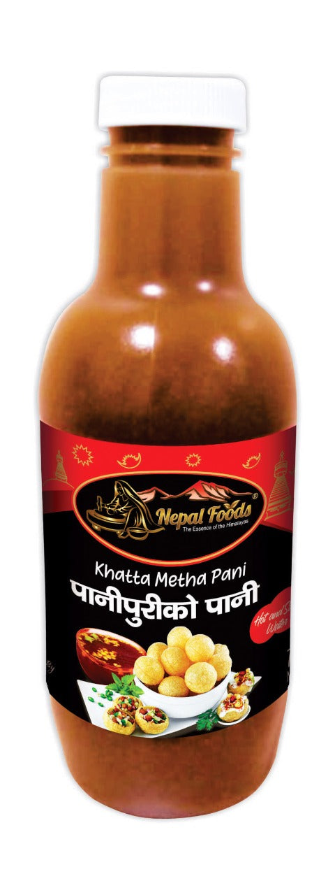 Pani Puri Water (Khatta Metha) Sweet  750ml – authentic Nepali product available in the UK