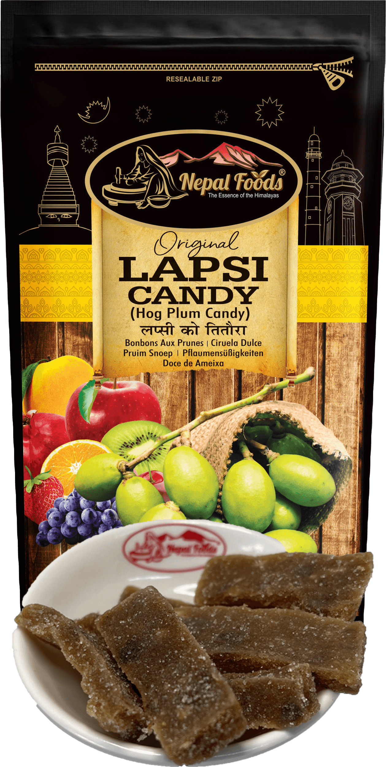 SLICED LAPSI CANDY 80g – authentic Nepali product available in the UK