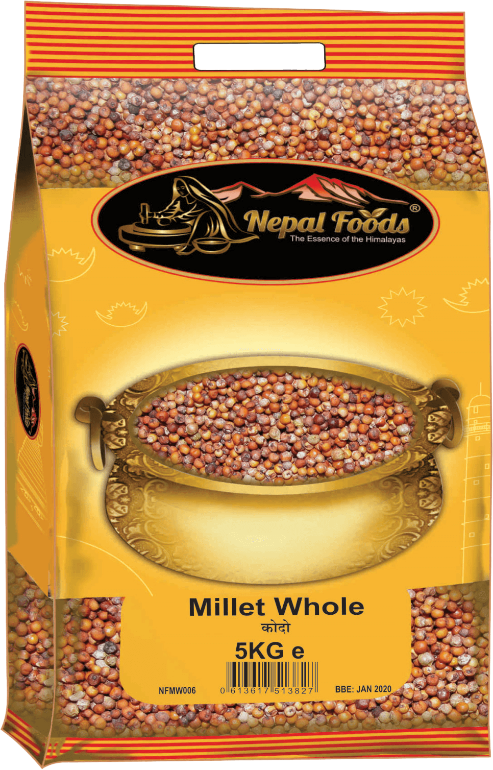 MILLET WHOLE 20kg – authentic Nepali product available in the UK