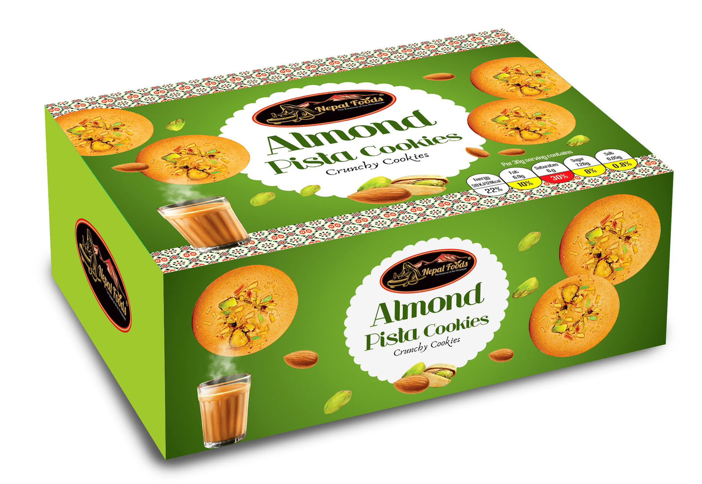 Almond Pista Cookies 180g  image 0