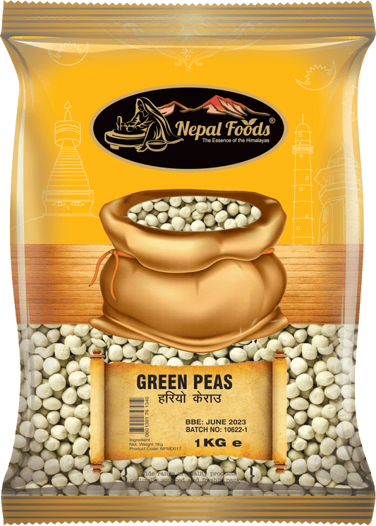 GREEN PEAS 2lb – authentic Nepali product available in the UK