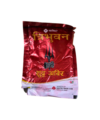 Red package with text and a logo on a white background