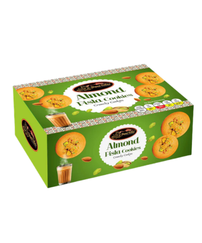 Almond Pista Cookies 180g – Nepali Nut Biscuits | Buy in UK