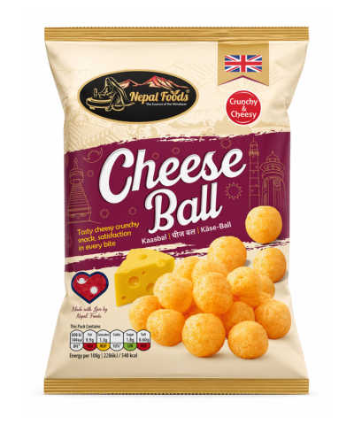 Cheese Ball Box – 24 Packs | Nepali Cheesy Snack Bulk Box | Buy in UK