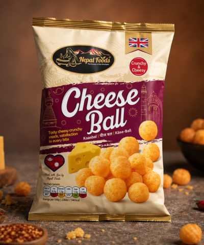 Cheese Ball Box – 24 Packs | Nepali Cheesy Snack Bulk Box | Buy in UK