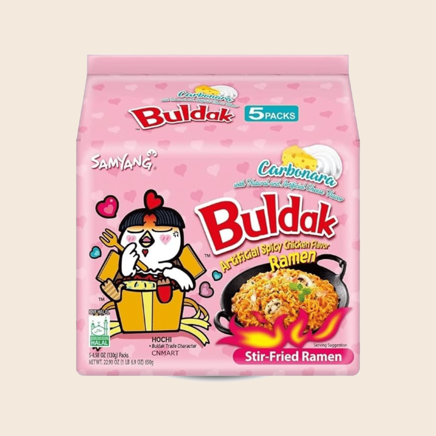 Buldak Carbonara Noodles 5 Pack