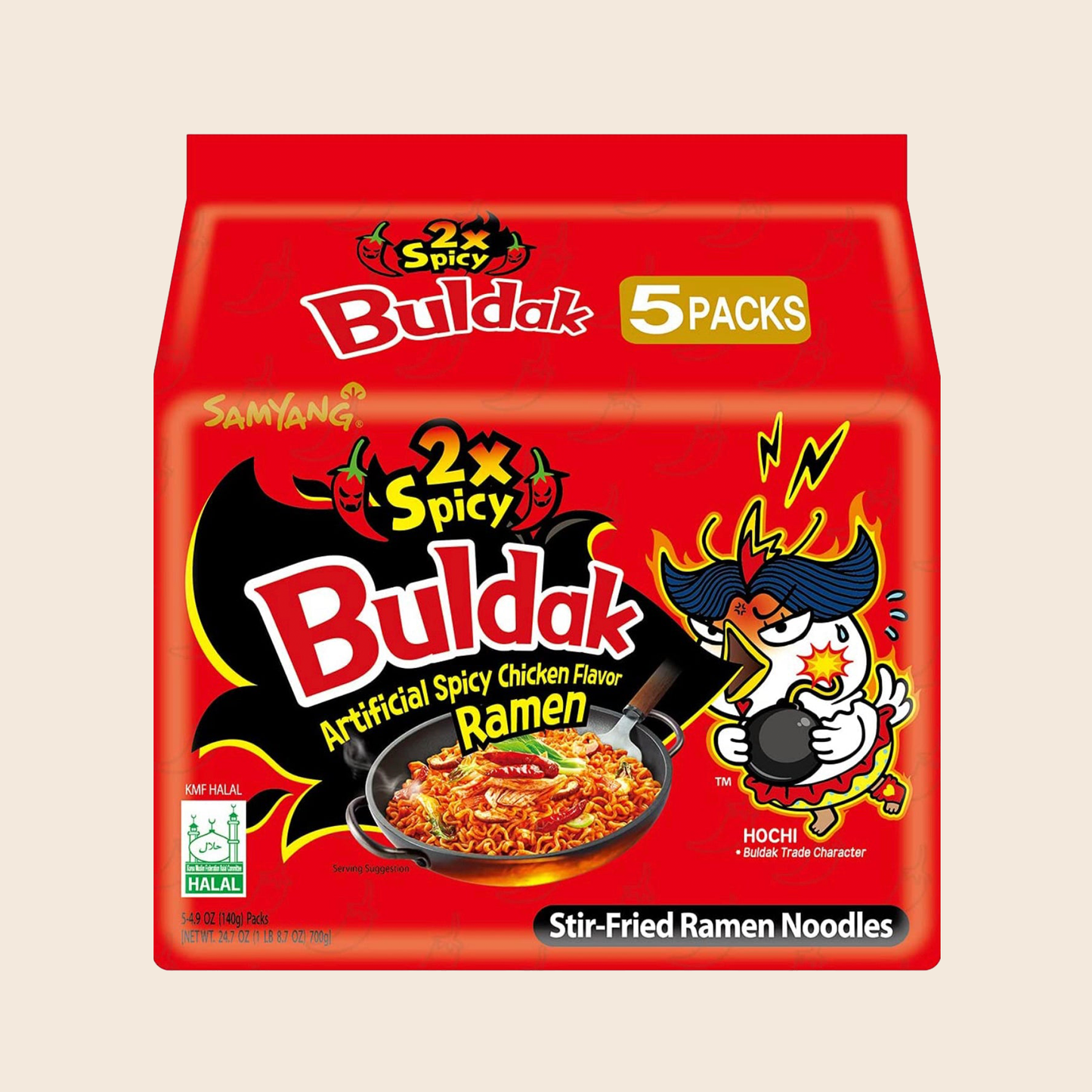 Samayang Buldok (2x Spicy) (5Pack) (Red)