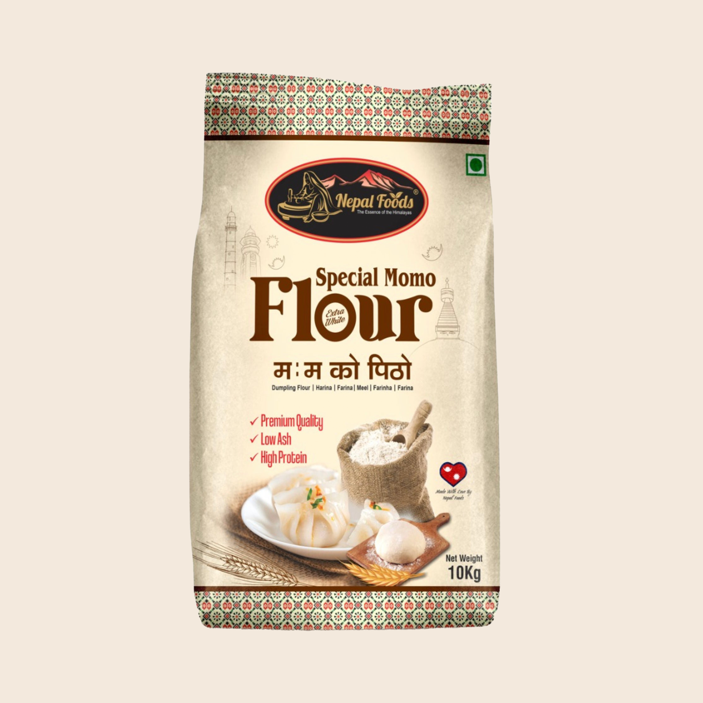 Momo Flour 10kg. Special MOMO Flour (Maida)
