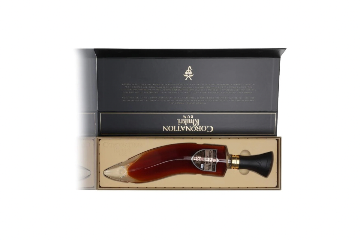 KHUKRI RUM CORONATION 375ML (Khukuri Shaped)– authentic Nepali Rum available in the UK